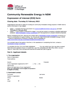 Community Renewable Energy in NSW