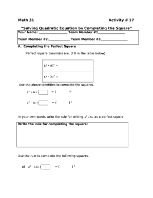 Math 31Activity # 17