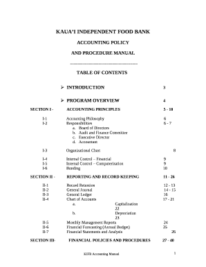 KAUAI INDEPENDENT FOOD BANK template