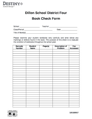 Book Check Form