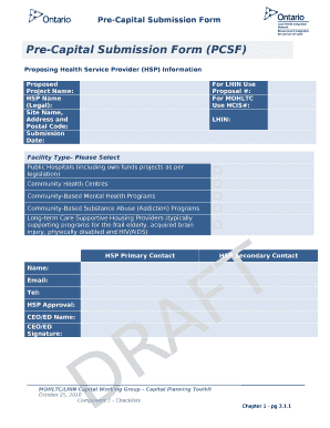 Proposing Health Service Provider (HSP) Information
