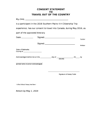 TRAVEL OUT OF THE COUNTRY