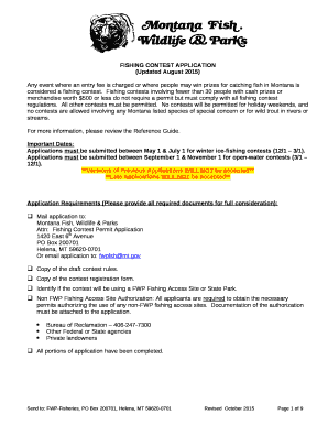 FISHING CONTEST APPLICATION