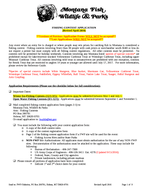 **Versions of Previous Application Forms WILL NOT be accepted**