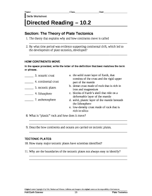Directed Reading 10