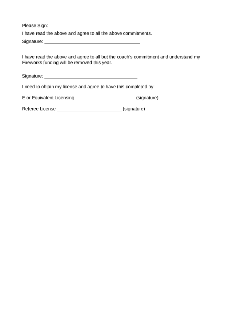 soccer coach contract template Preview on Page 1