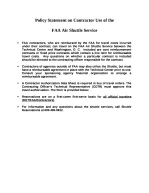 Policy Statement on Contractor Use of the