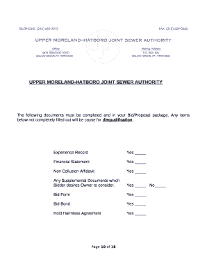 UPPER MORELAND-HATBORO JOINT SEWER AUTHORITY