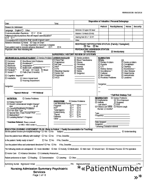 Disposition of Valuables / Personal Belongings template