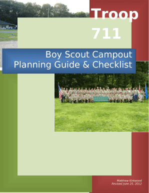 Planning Troop Outings4 Doc Template | pdfFiller