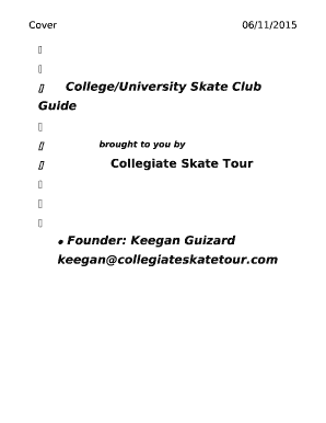 College/University Skate Club Guide