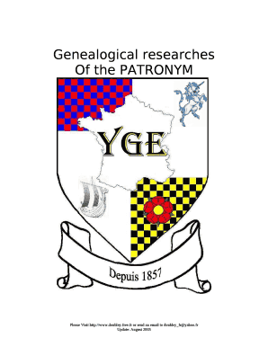 Genealogical researches