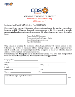 Invitation for Bids (IFB) Collective No