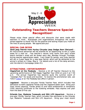 Outstanding Teachers Deserve Special Recognition