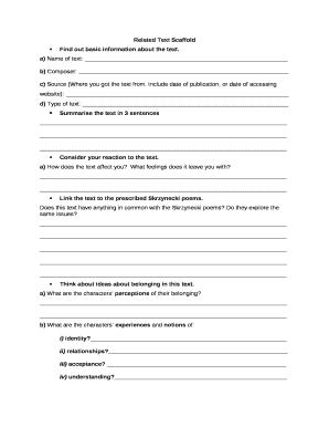 Related Text Scaffold