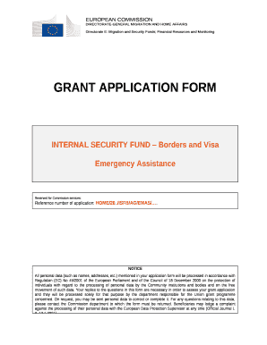 INTERNAL SECURITY FUND Borders and Visa template