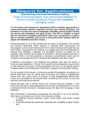 2016 Housing & Services Partnership Academy