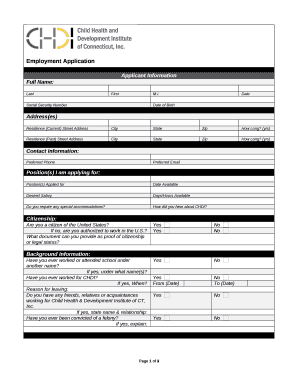Residence (Current) Street Address