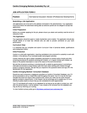 International Education Adviser (Professional Development)