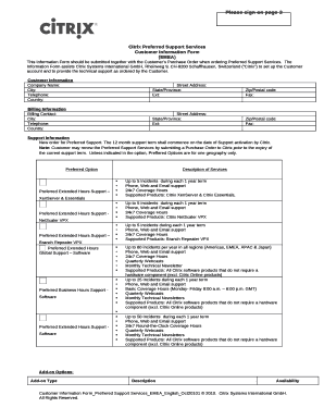 Citrix Preferred Support Services