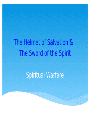 Fillable Online The Helmet of Salvation &amp; Fax Email Print - pdfFiller