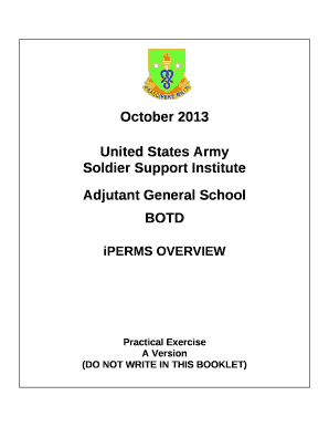 OBJECTIVE:This Practical Exercise (PE) measures your understanding and ability to review and collect Soldier personnel data using iPERMS