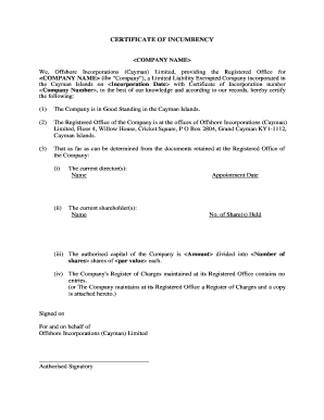 pdf of memorandum association notes islands certificate Printable of cayman incumbency Edit pdf of memorandum association notes islands certificate Printable of cayman incumbency Edit