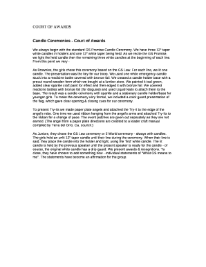COURT OF AWARDS