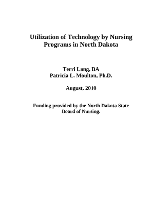 Utilization of Technology by Nursing Programs in North Dakota