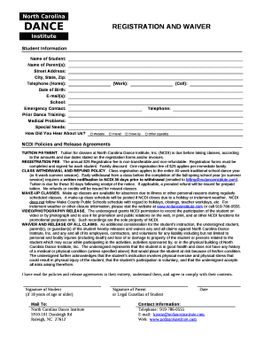 Prior Dance Training: