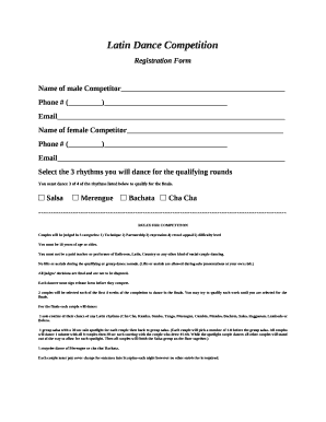 Latin Dance Competition