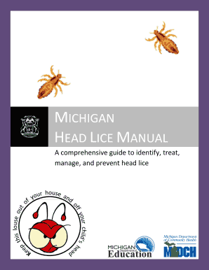 Fillable Online HEAD LICE MANUAL Fax Email Print - pdfFiller