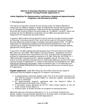 District of Columbia Workforce Investment Council