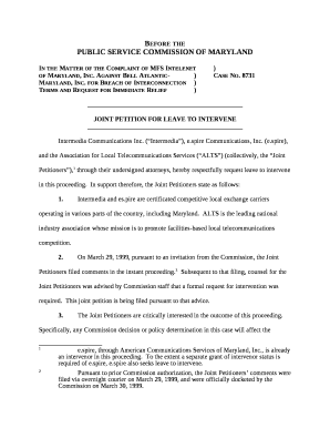 In the Matter of the Complaint of MFS Intelenet)