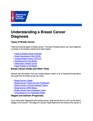 Fillable Online Understanding a Breast Cancer Fax Email Print - pdfFiller