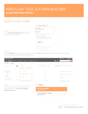 Fillable Online WESTLAW DOC &amp; FORM BUILDER Fax Email Print - pdfFiller