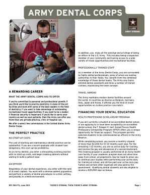 Fillable Online ARMY DENTAL CORPS Fax Email Print - pdfFiller