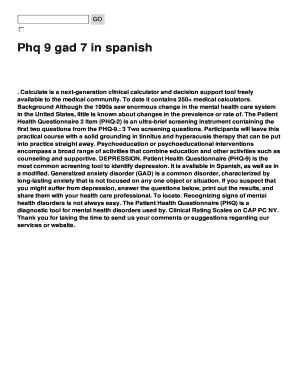 Phq 9 gad 7 in spanish