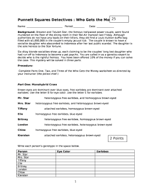 Who Gets The Money Worksheet - Fill and Sign Printable Template Online