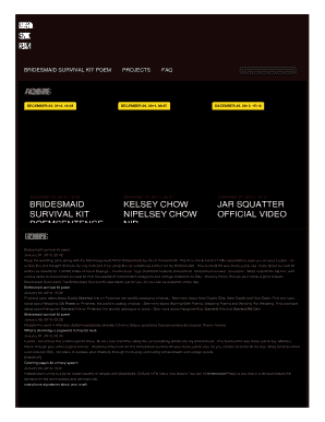 Bridesmaid Survival Kit Poem Free Printable