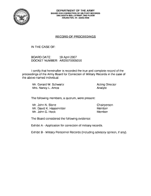 DOCKET NUMBER:AR20070005016