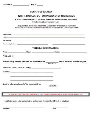 BOX 1775 FRONT ROYAL, VA22630-0038 TELEPHONE: (540) 635-2651 FAX:(540) 636-8280