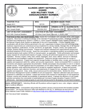 ANNOUNCEMENT NUMBER:14B-058