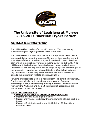 The University of Louisiana at Monroe 2016-2017 Hawkline ... - Ulm