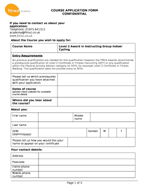 Level 2 Award in Instructing Group Indoor Cycling