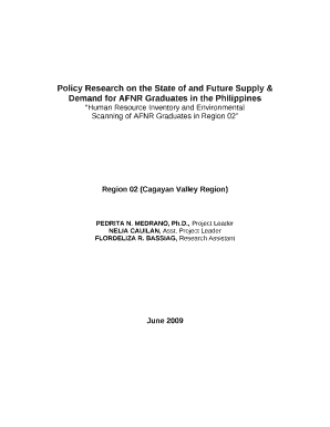 Policy Research on the State of and Future Supply &