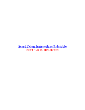 Fillable Online Scarf Tying Instructions Printable Fax Email Print ...