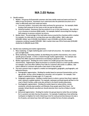 Fillable Online MA2.03 Notes Fax Email Print - pdfFiller