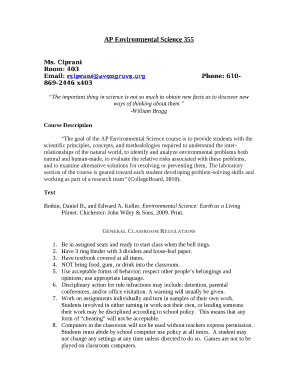 AP Environmental Science 355