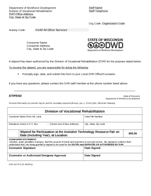 Department of Workforce DevelopmentStaff Name